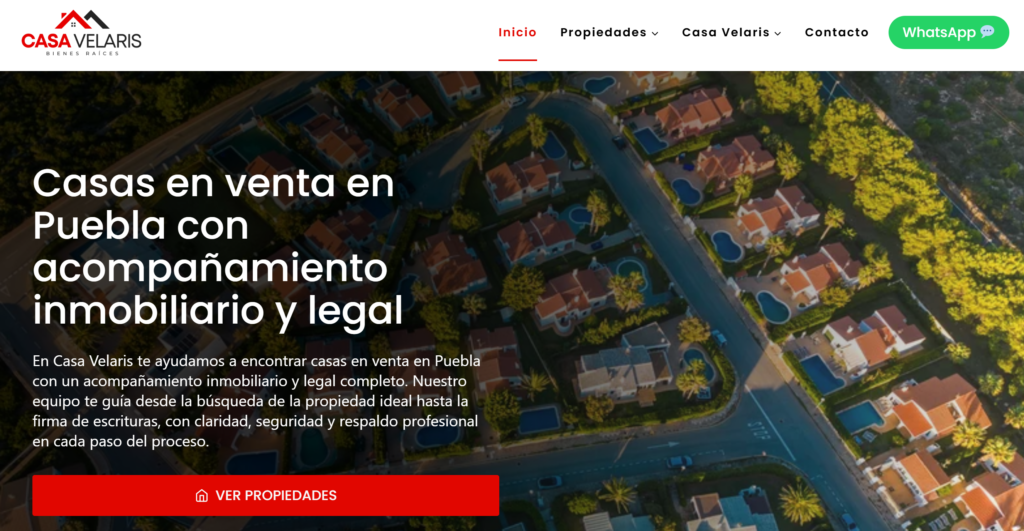 página de inicio casa velaris